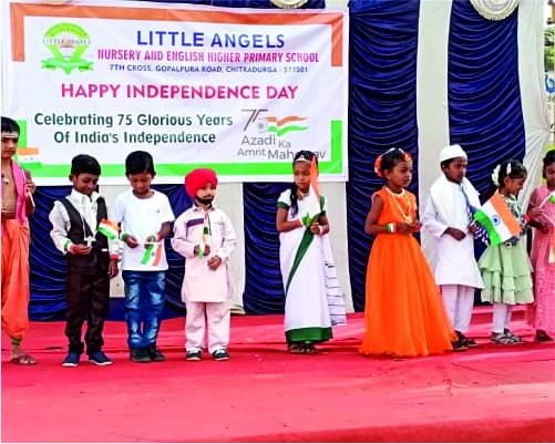 Children participating in school activities